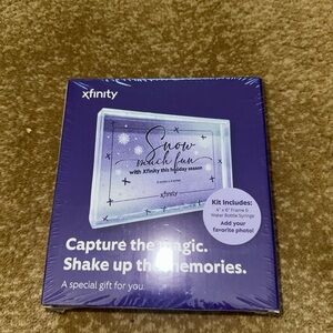 INFINITY SNOW GLOBE Picture Frame (2025, Kit) BRAND NEW SEALED: Box 6" x 7"